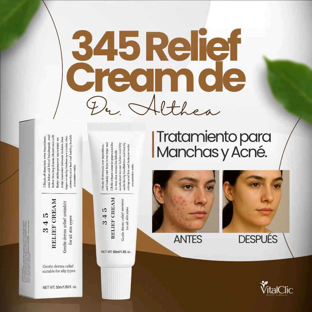345 Relief Cream de Dr. Althea - Tratamiento para Manchas y Acné 😍+ ENVIO GRATIS + 50% DE DESCUENTO😍 + ENVIO GRATIS