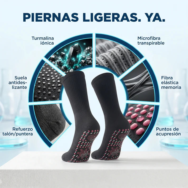 MEDSOCK ELITE® Medias de Compresión para Pantorrillas - Terapia para Piernas Hinchadas, Diabéticas con úlceras
