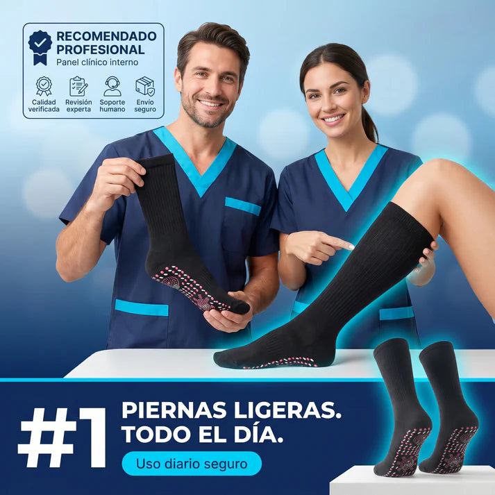 MEDSOCK ELITE® Medias de Compresión para Pantorrillas - Terapia para Piernas Hinchadas, Diabéticas con úlceras