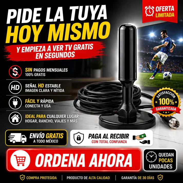 Antena Digital 4K Ultra HD | + Canales Gratis + Envio GRATIS + 50% de Descuento