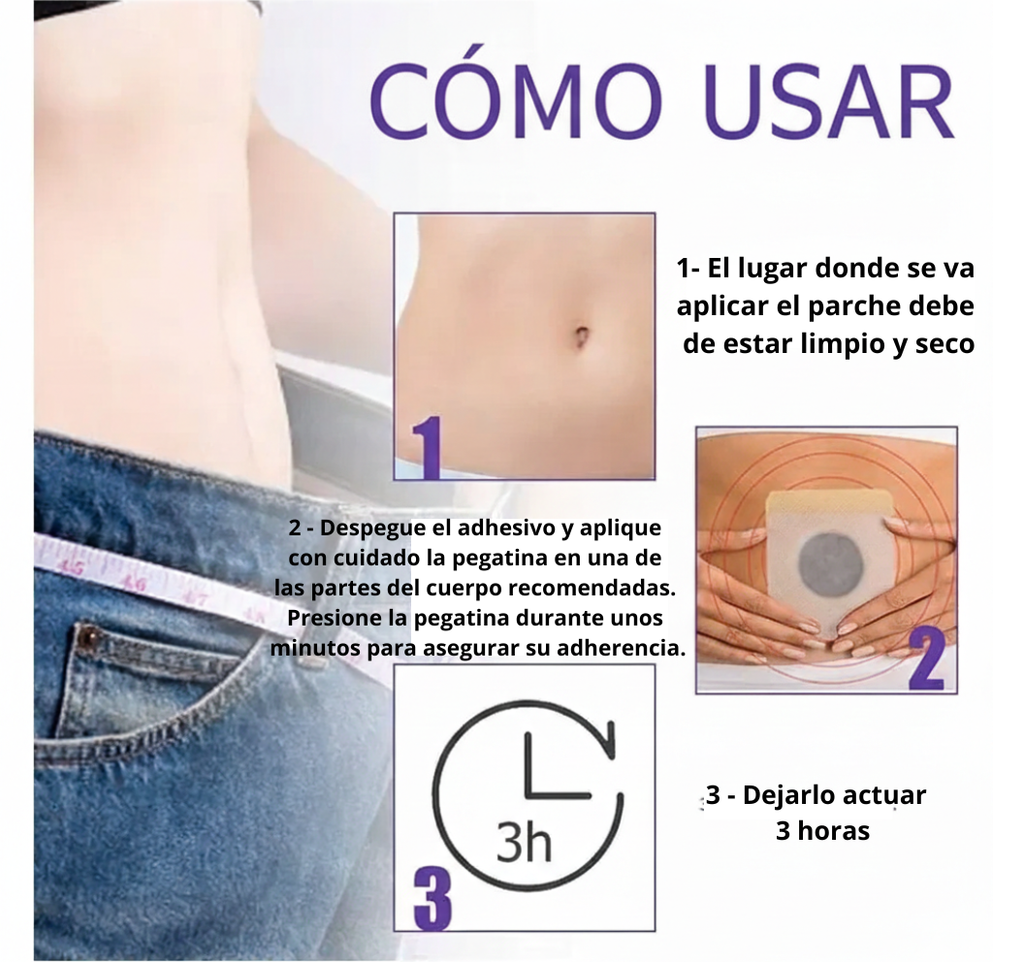 2X1 Parches Eelhoe (60 unidades) Reduce tu apetito y pierde peso de forma natural + Envio GRATIS